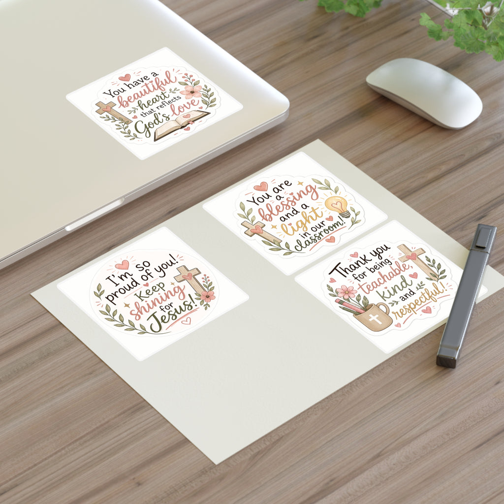Christian Encouragement Sticker Sheets — Teacher Appreciation Pack