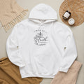 Walk By Faith Floral Cross Hoodie — Christian Faith Sweatshirt