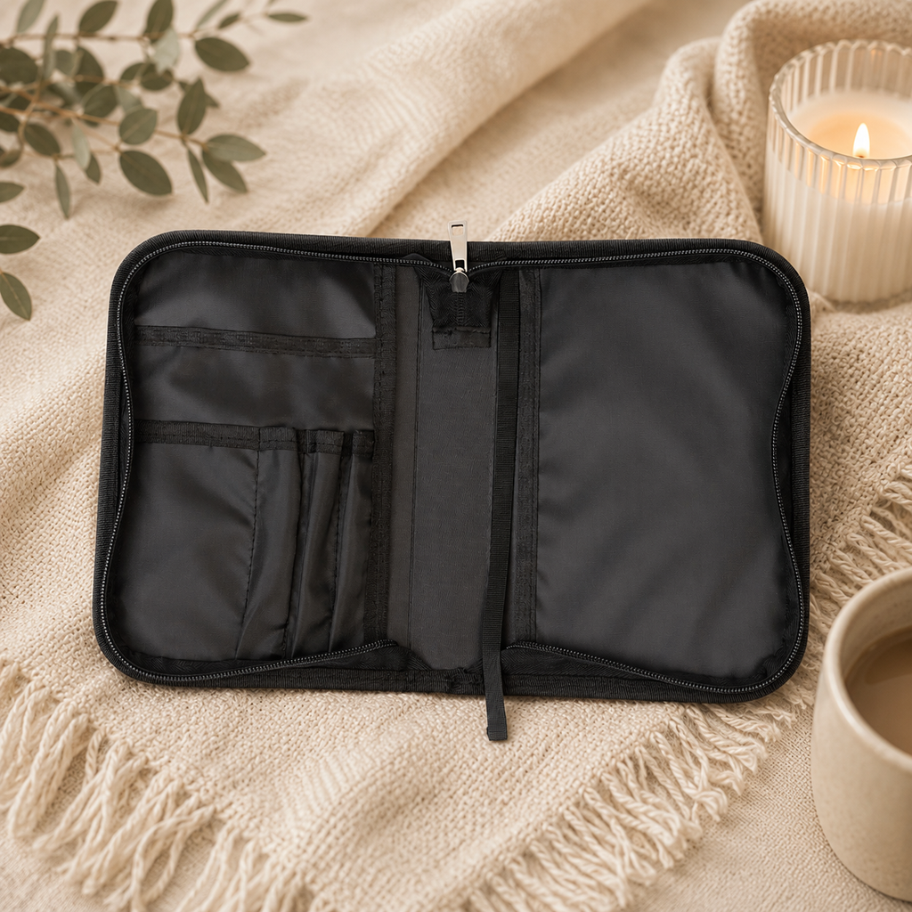 Within These Pages Lies My Purpose and Peace Bible Cover | Floral Scripture Zipper