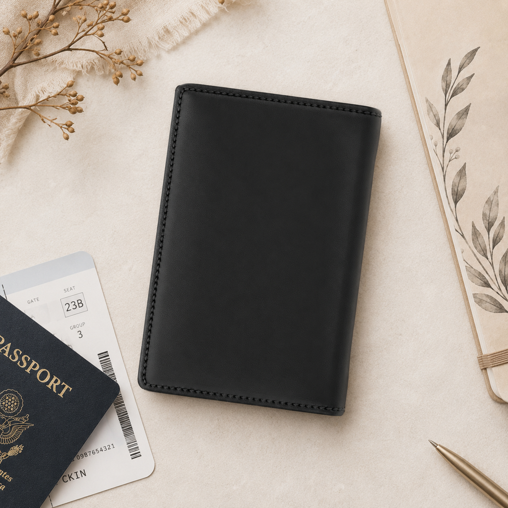 Wherever He Leads I Will Follow passport cover | Joshua 1:9 travel accessory