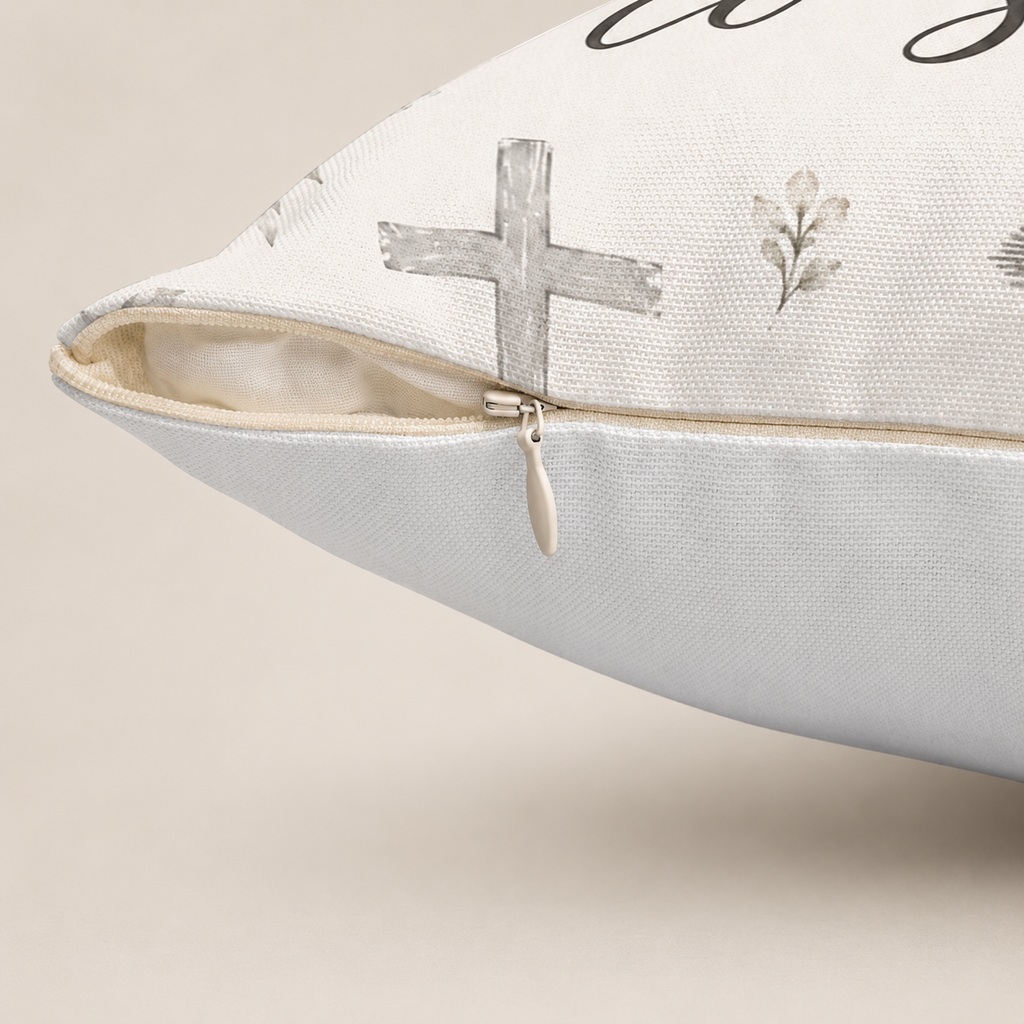 Give it to God and Go to Sleep Square Pillow | Christian Inspirational Decorative Pillow