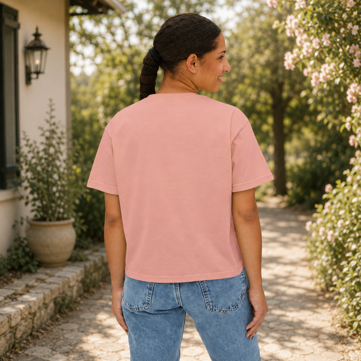 Step to the Battle like You Have Already Won Tee | Christian cross floral design