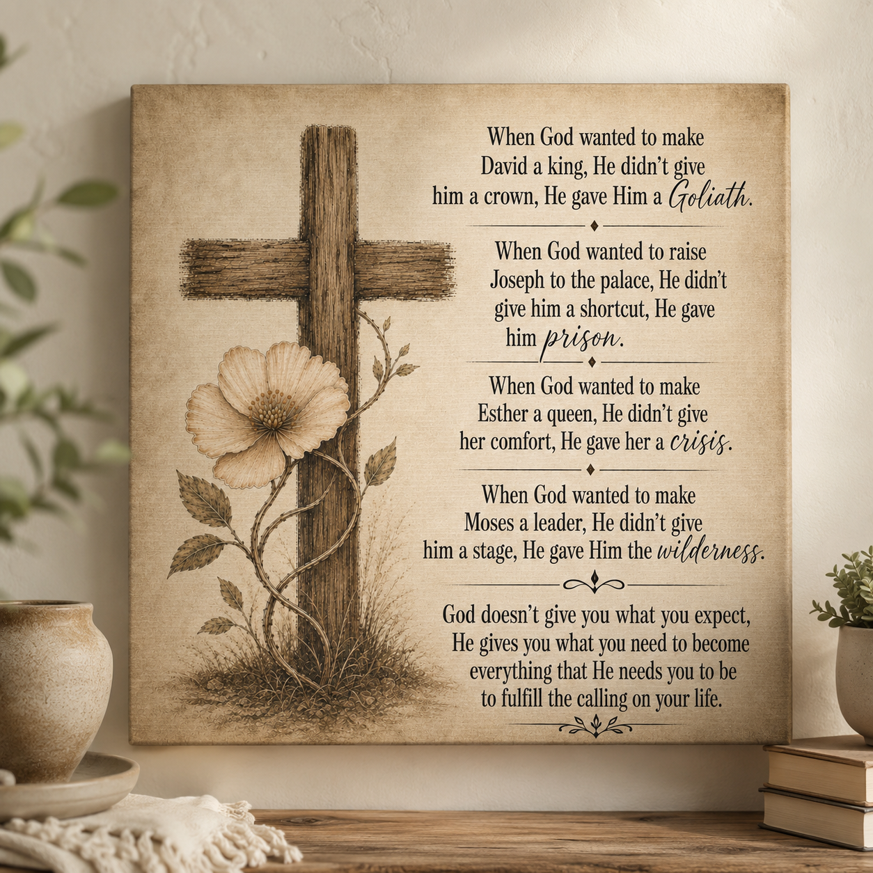 Fulfill the Calling of Your Life encouragement canvas Matte Canvas Stretched