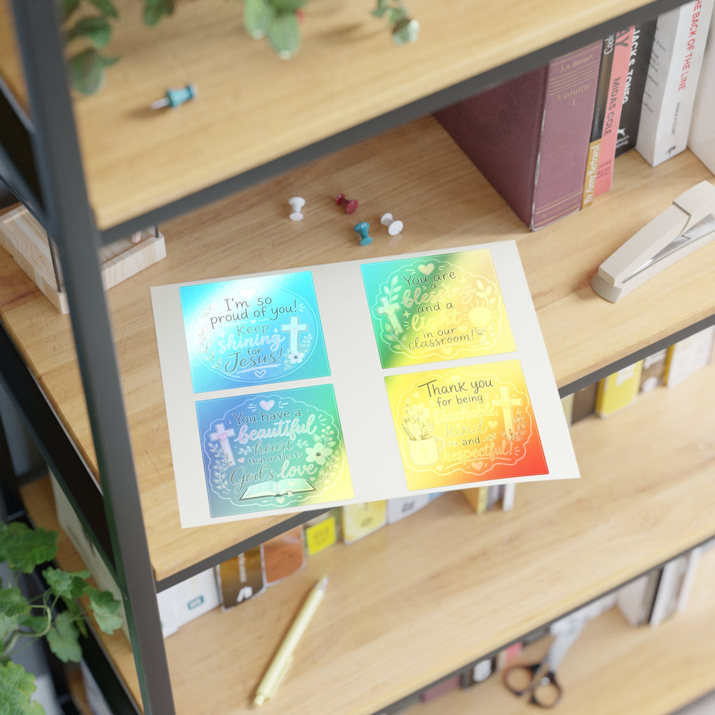 Christian Encouragement Sticker Sheets — Teacher Appreciation Pack