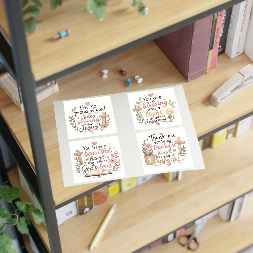 Christian Encouragement Sticker Sheets — Teacher Appreciation Pack