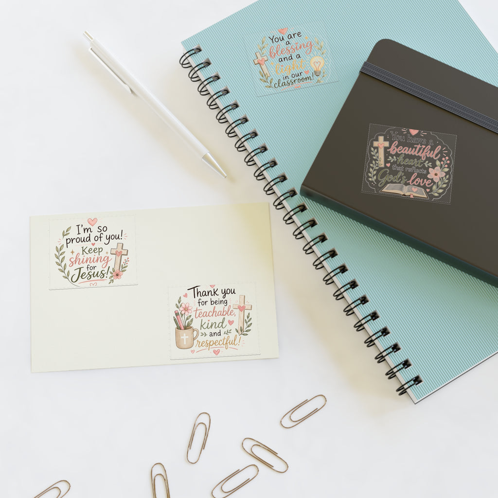 Christian Encouragement Sticker Sheets — Teacher Appreciation Pack