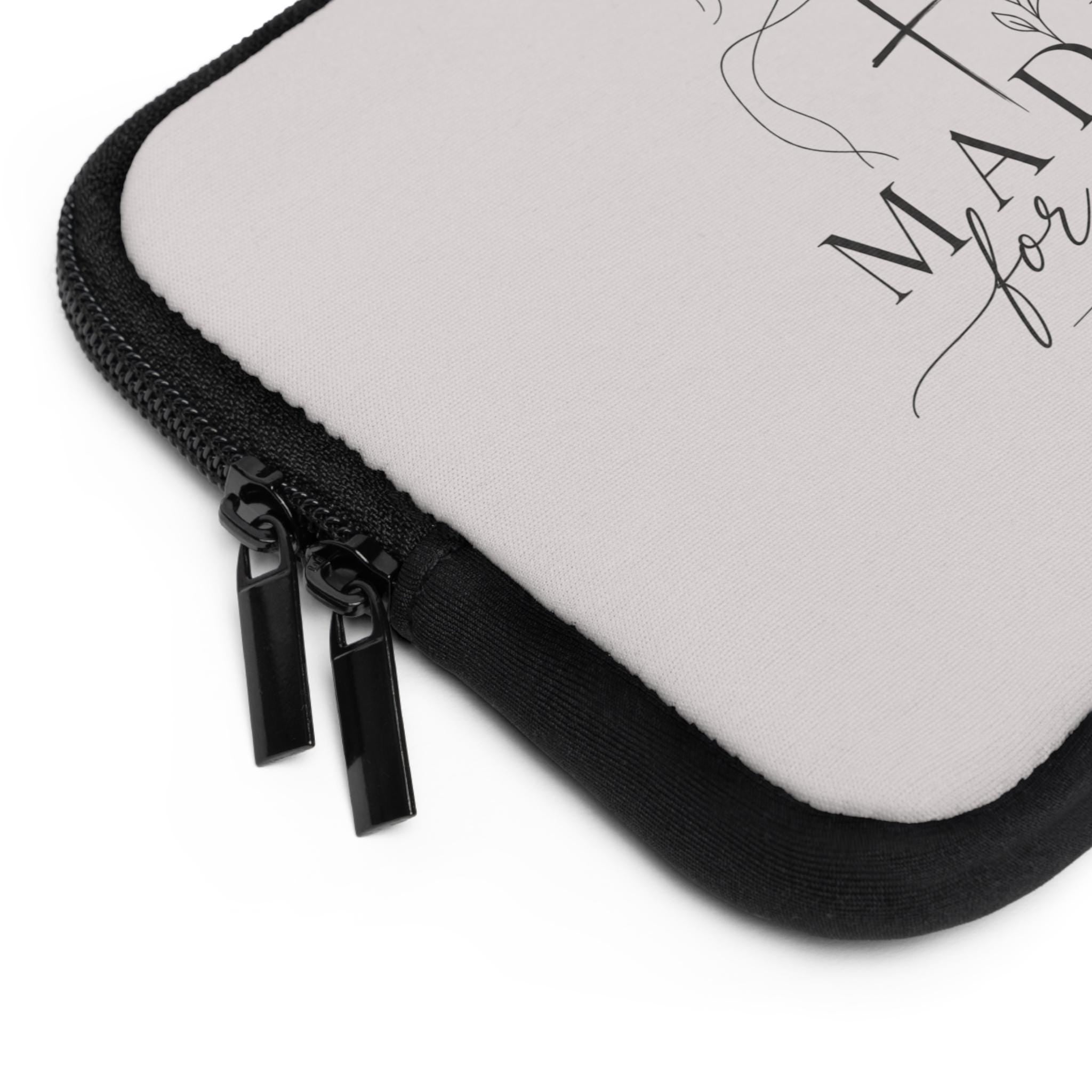 Proverbs 31:25 Scripture Laptop Sleeve | Faith Verse Tablet Sleeve